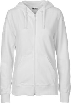 Damen Bio Kapuzen Sweatjacke Neutral | O 83301