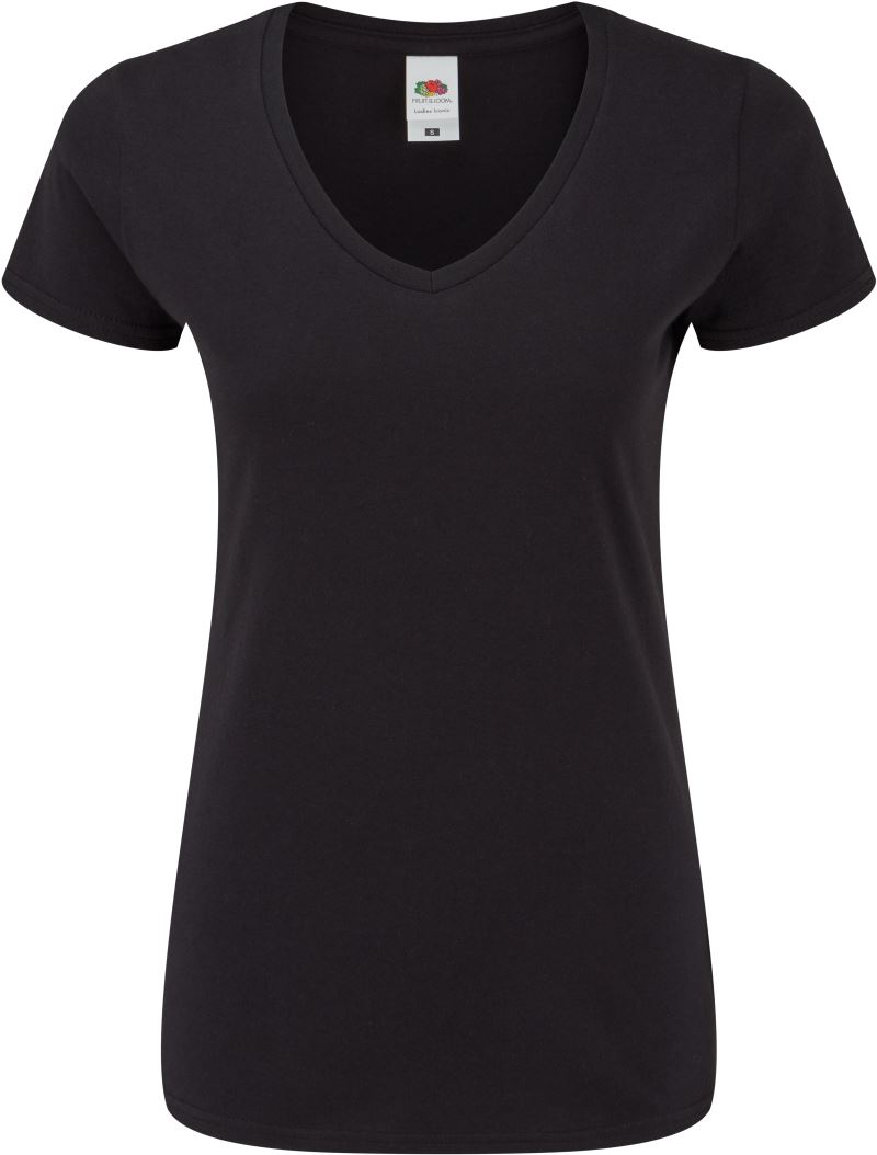 Damen V-Ausschnitt T-Shirt F.O.L. | Lady-Fit Iconic 150 V-Neck T