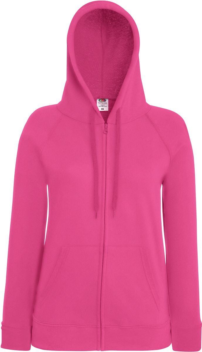 Damen Kapuzen Sweatjacke F.O.L. | Lady-Fit LW Hooded Sweat Jacket