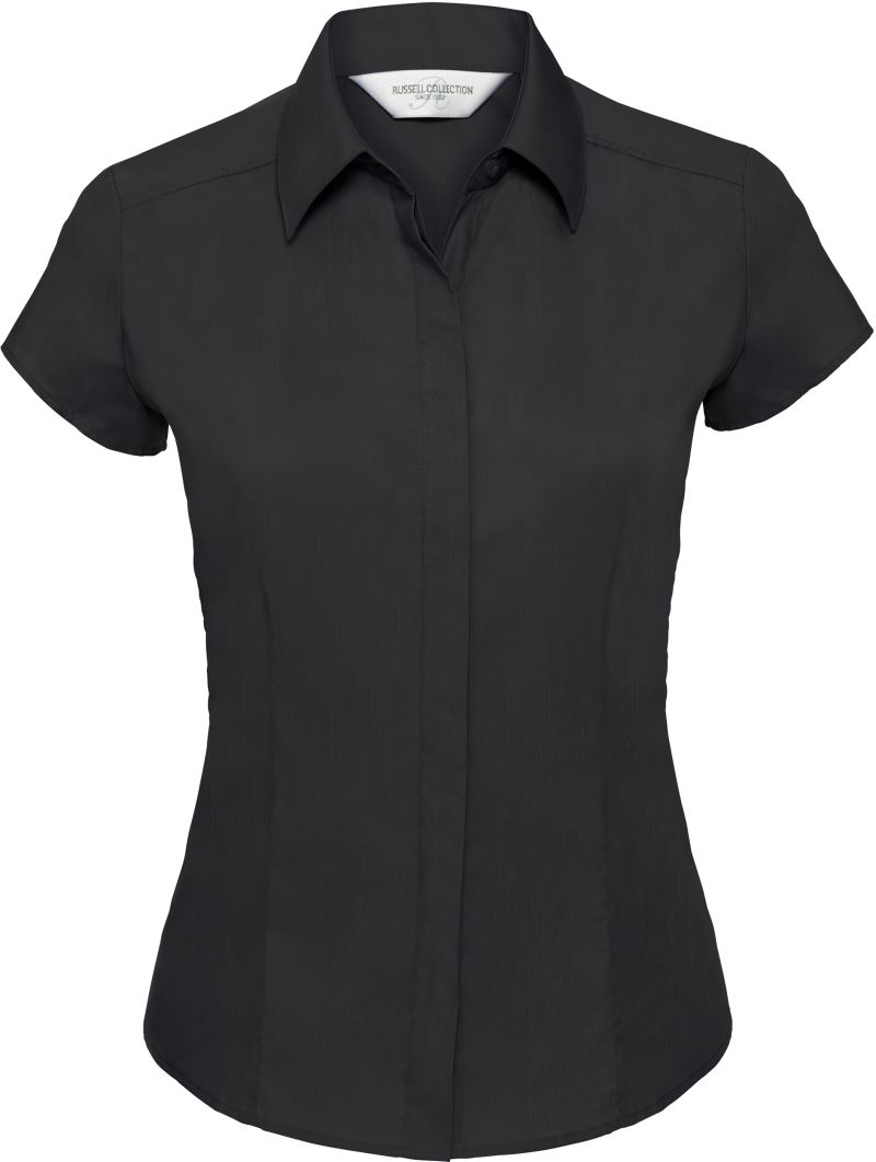 Popeline Bluse kurzarm Russell | 925F