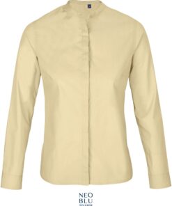 Popeline Bluse mit Maokragen langarm NEOBLU | Bart Women