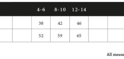 Kinder T-Shirt "Power" Tee Jays | TJ 1100B Grössentabelle