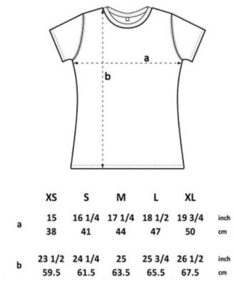 Tailliertes Damen Jersey T-Shirt Continental | N12 Grössentabelle