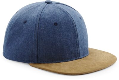 6 Panel Kappe "Suede Peak Snapback" Beechfield | B 668