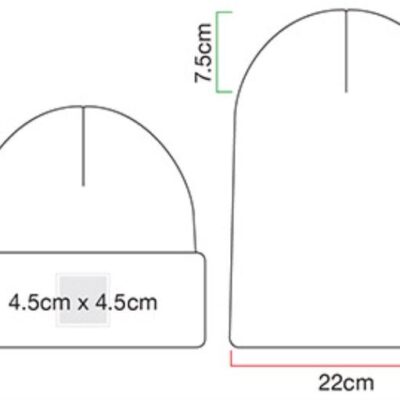 Patch Strickmütze "Tonal" Beechfield | B 336R Grössentabelle