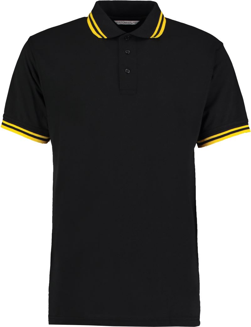 Herren Kontrast Piqué Polo Kustom Kit | KK 409