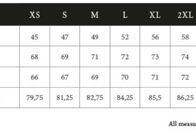 Oxford Bluse "Perfect" langarm Tee Jays | TJ 4001 Grössentabelle