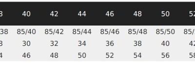 Herren Anzughose NEOBLU | Gabin Men (58) Grössentabelle Herren Anzughose NEOBLU | Gabin Men (58) Grössentabelle