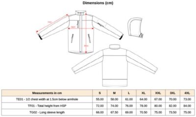 Herren 3-Lagen Kapuzen Softshell Parka Kariban | K 650 Grössentabelle Herren 3-Lagen Kapuzen Softshell Parka Kariban | K 650 Grössentabelle