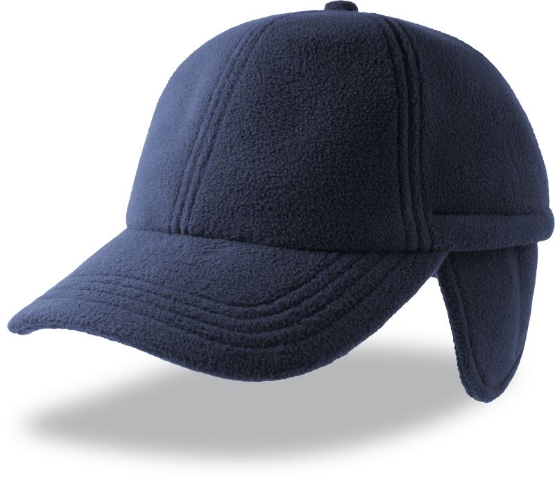 6 Panel Baseball Kappe mit Ohrenschutz Atlantis | Snow Flap Stopper-S
