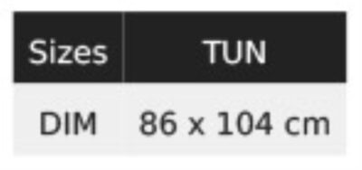 Hüftschürze NEOBLU | Emile Grössentabelle