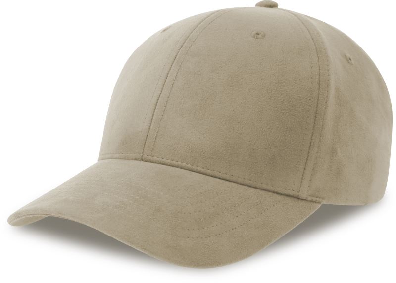 6 Panel Kappe Velourleder-Optik Atlantis | Fam-S