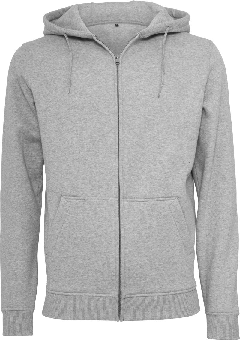 Schwere Kapuzen Sweatjacke Build your Brand | BY 012