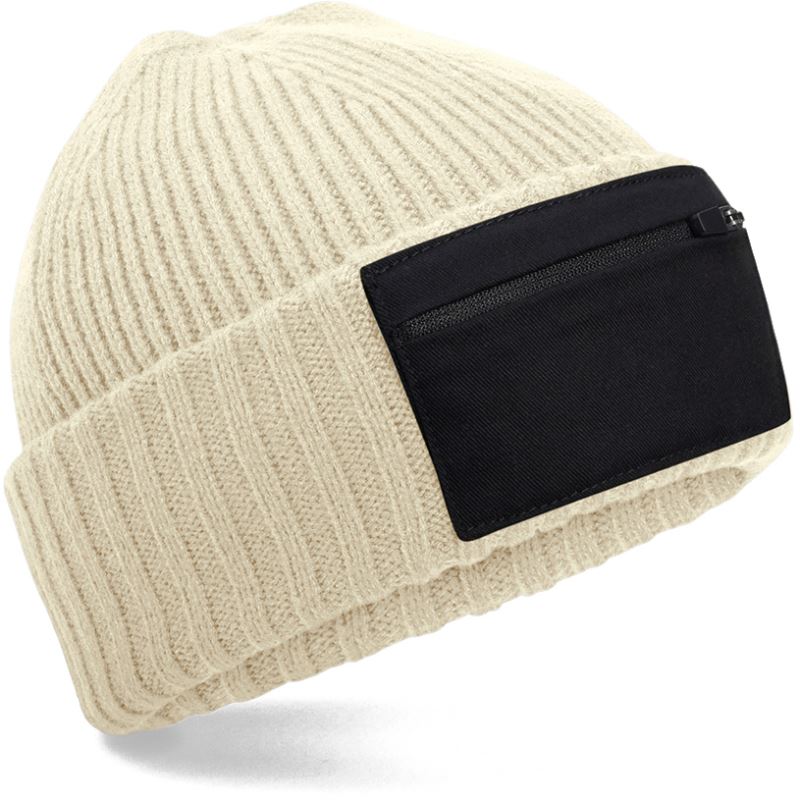 Patch Beanie mit Zip Beechfield | B 334R