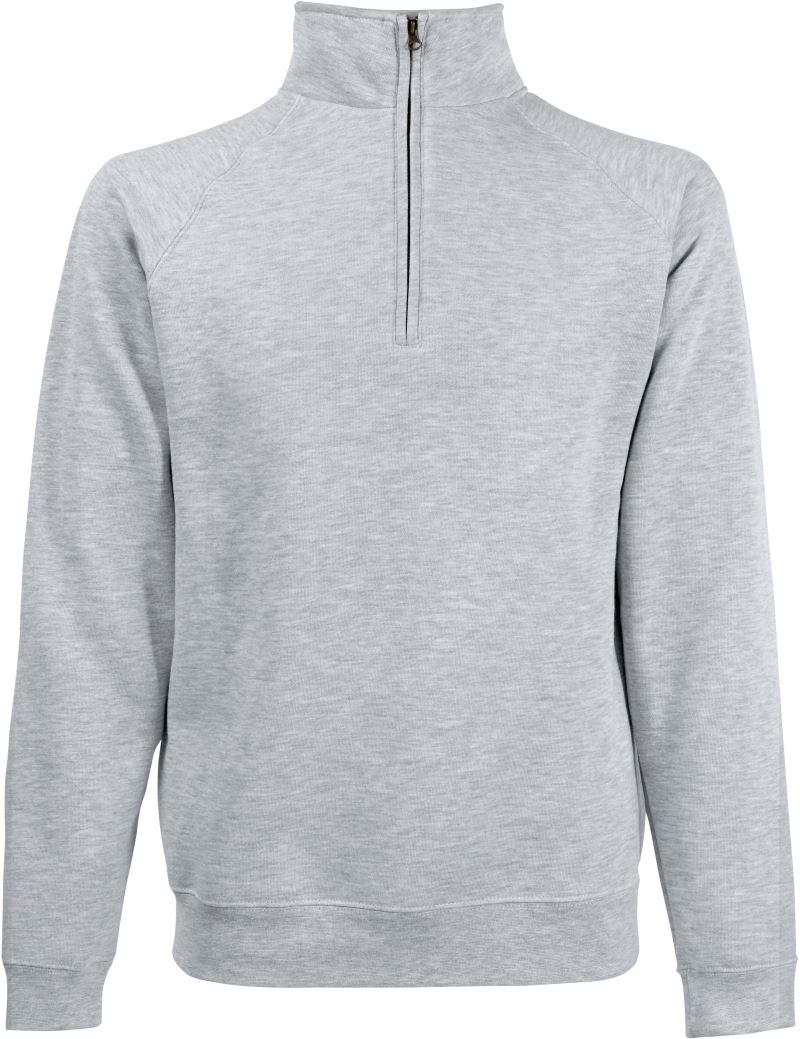 Sweater mit 1/4 Zip F.O.L. | Classic Zip-Neck Sweat