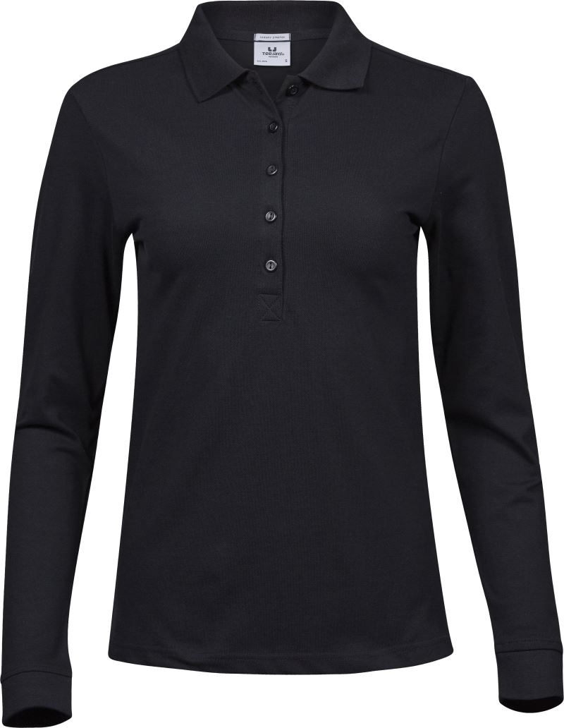 Damen Luxus Stretch Piqué Polo langarm Tee Jays | TJ 146