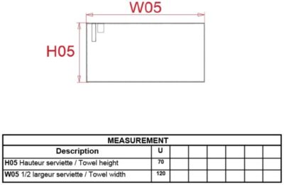 Microfaser Sporthandtuch Kariban ProAct | PA 575 Grössentabelle Microfaser Sporthandtuch Kariban ProAct | PA 575 Grössentabelle