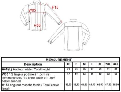 Damen Parka Kariban | K 6108 Grössentabelle Damen Parka Kariban | K 6108 Grössentabelle