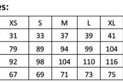 T-Shirt langarm "Coolchecker®" Premier | PR 647 Grössentabelle T-Shirt langarm "Coolchecker®" Premier | PR 647 Grössentabelle