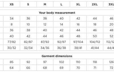 Ultimate Stretch Bluse langarm Russell | 960F Grössentabelle Ultimate Stretch Bluse langarm Russell | 960F Grössentabelle