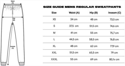 Herren Jogginghose "Essentials" True Blanks | Mens Regular Sweatpants Grössentabelle Herren Jogginghose "Essentials" True Blanks | Mens Regular Sweatpants Grössentabelle