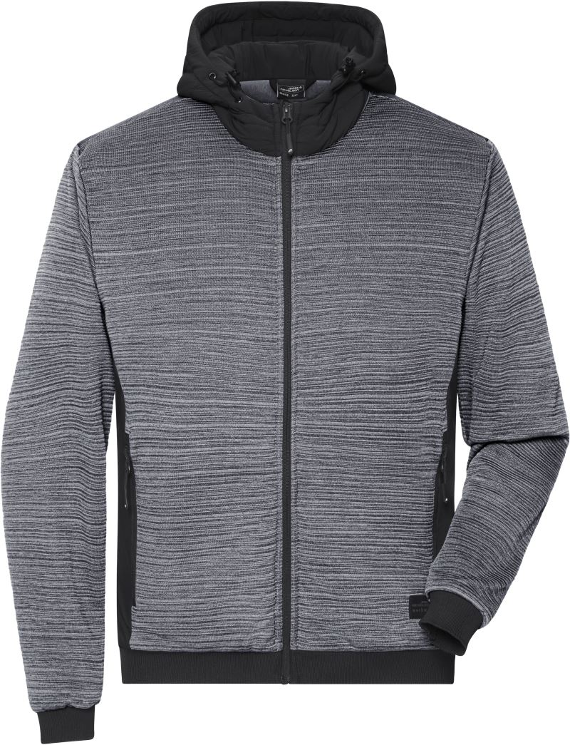 Wattierte Herren Hybrid Strickfleece Jacke Daiber | JN 1844