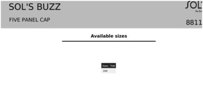 5 Panel Kappe SOL'S | Buzz Grössentabelle