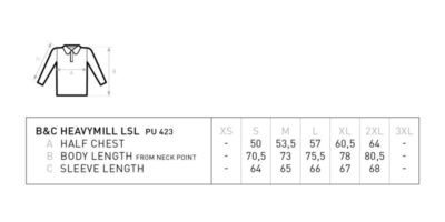 Schweres Piqué Polo langarm B&C | Heavymill LSL