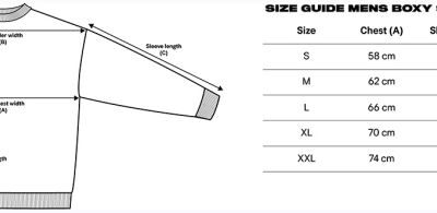 Schwerer Herren Boxy Sweater "Contemporary" True Blanks | Mens Boxy Sweater Grössentabelle Schwerer Herren Boxy Sweater "Contemporary" True Blanks | Mens Boxy Sweater Grössentabelle