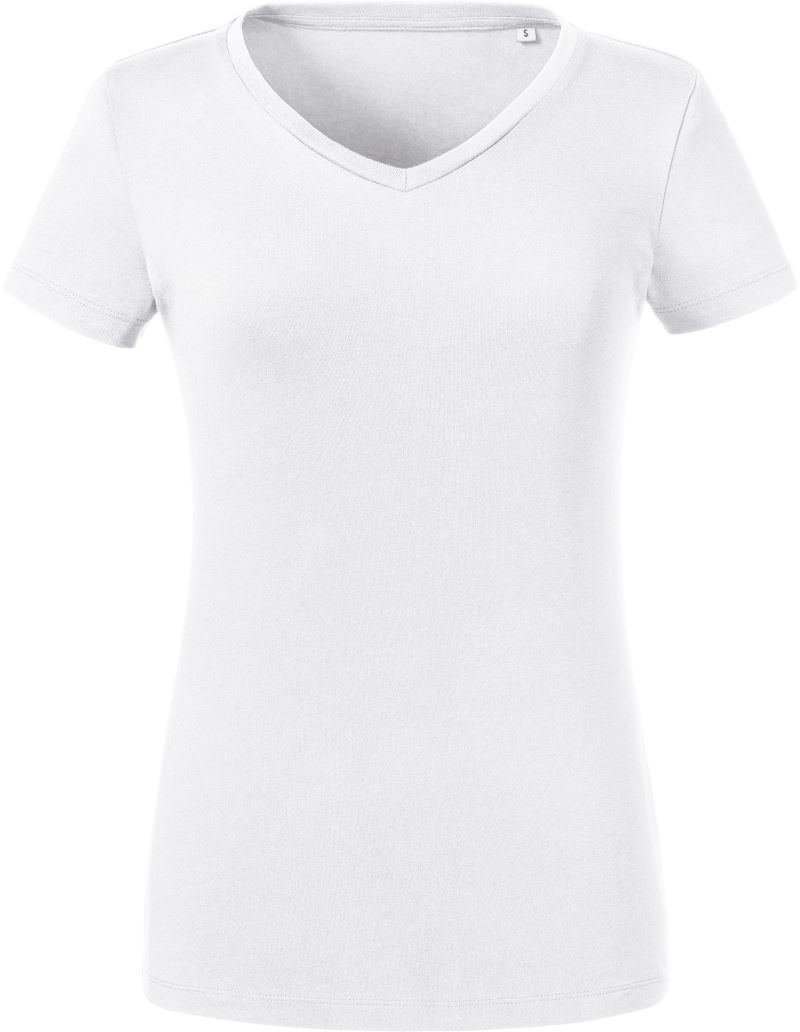 Damen Bio V-Ausschnitt T-Shirt Russell | 103F