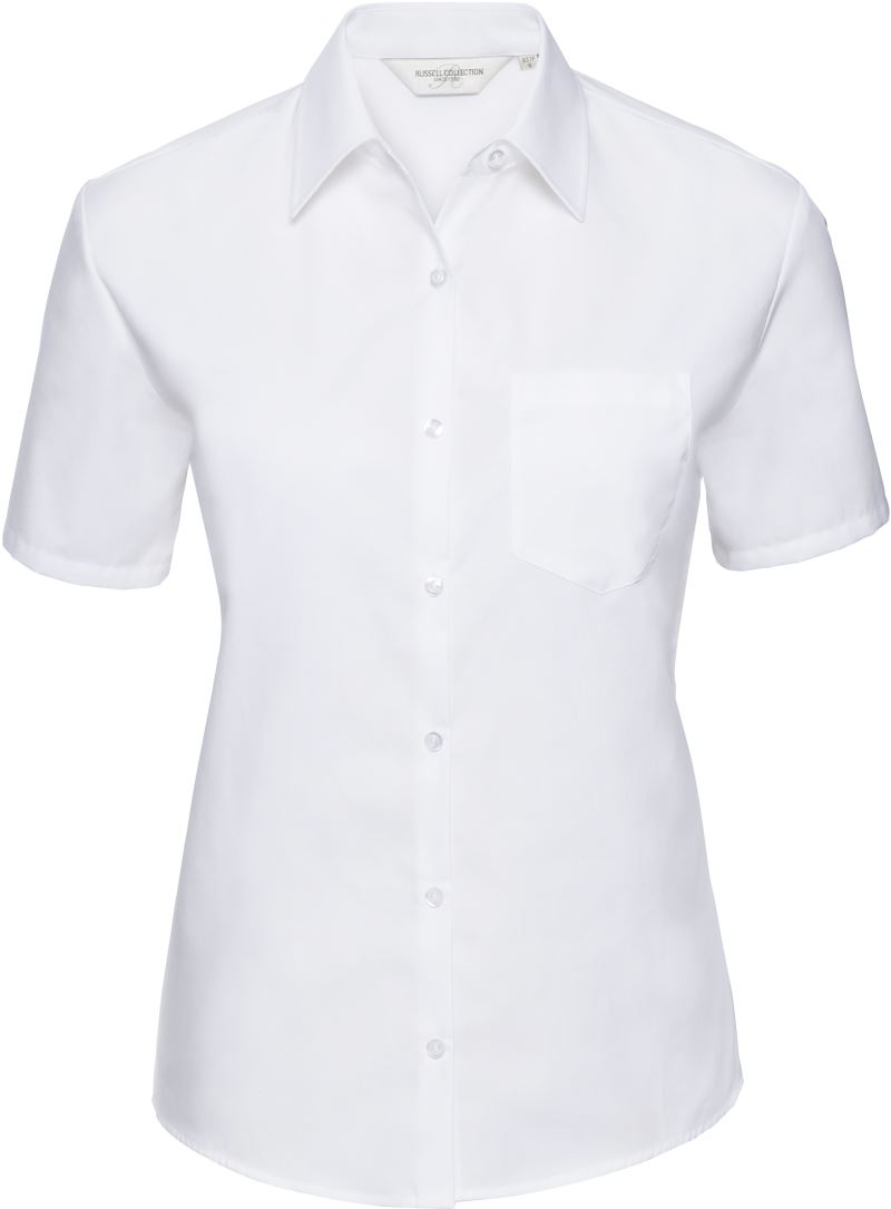 Popeline Bluse kurzarm Russell | 937F