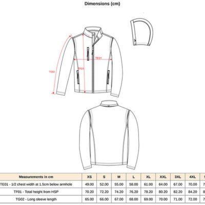 Unisex 3-Lagen Kapuzen Softshell Jacke Kariban | K 422 Grössentabelle Unisex 3-Lagen Kapuzen Softshell Jacke Kariban | K 422 Grössentabelle