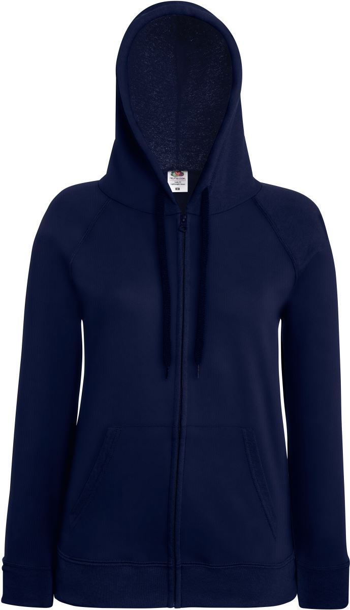 Damen Kapuzen Sweatjacke F.O.L. | Lady-Fit LW Hooded Sweat Jacket
