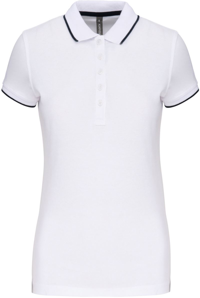 Damen Kontrast Piqué Polo Kariban | K 252
