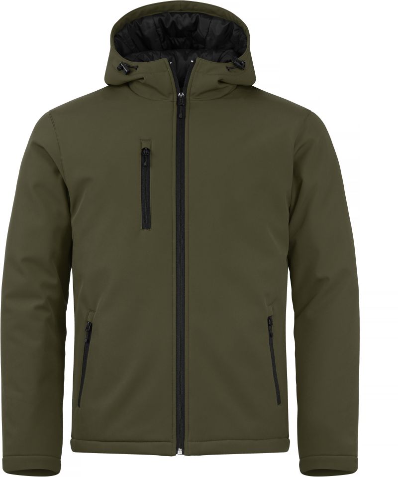 Wattierte Herren Kapuzen Softshell Jacke Clique | Padded Hooded Softshell Men