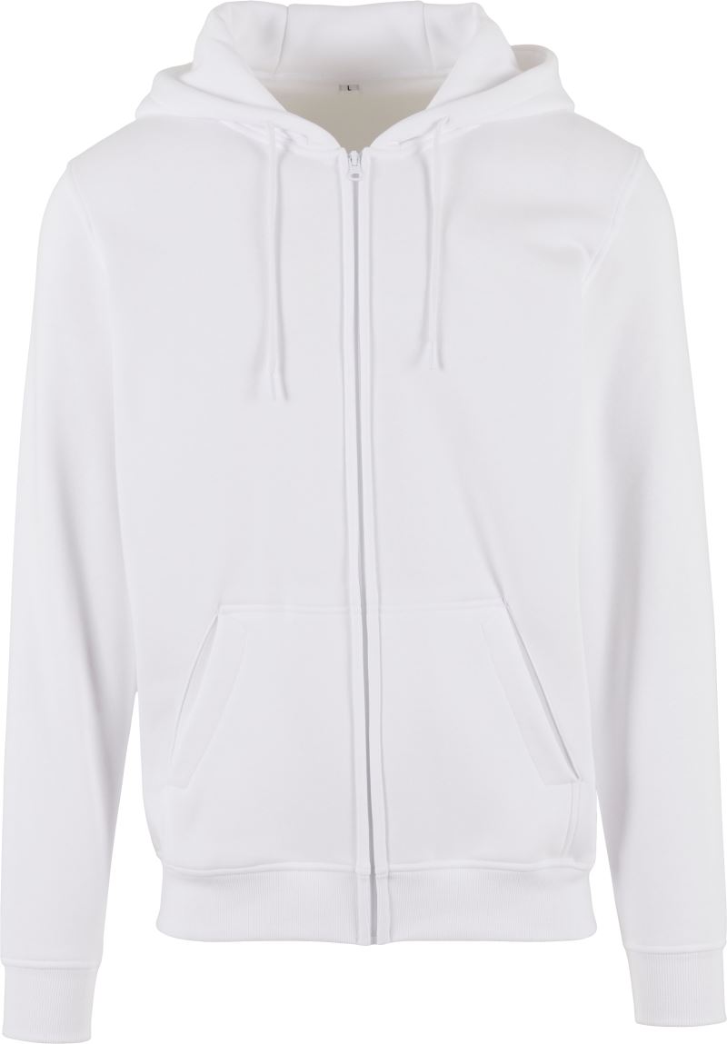 Schwere Kapuzen Sweatjacke Build your Brand | BY 012