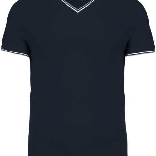 Herren Piqué V-Ausschnitt T-Shirt Kariban | K 374