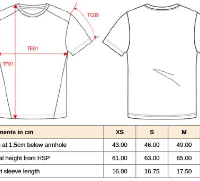 Damen Kontrast Sport Shirt Kariban ProAct | PA 4015 Grössentabelle Damen Kontrast Sport Shirt Kariban ProAct | PA 4015 Grössentabelle