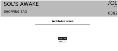 Tragetasche SOL'S | Awake Grössentabelle