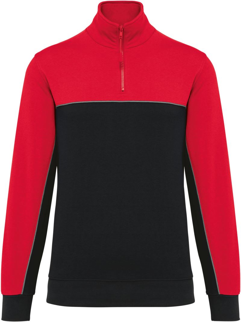 Workwear Sweater mit 1/4 Zip Kariban WK | WK 404