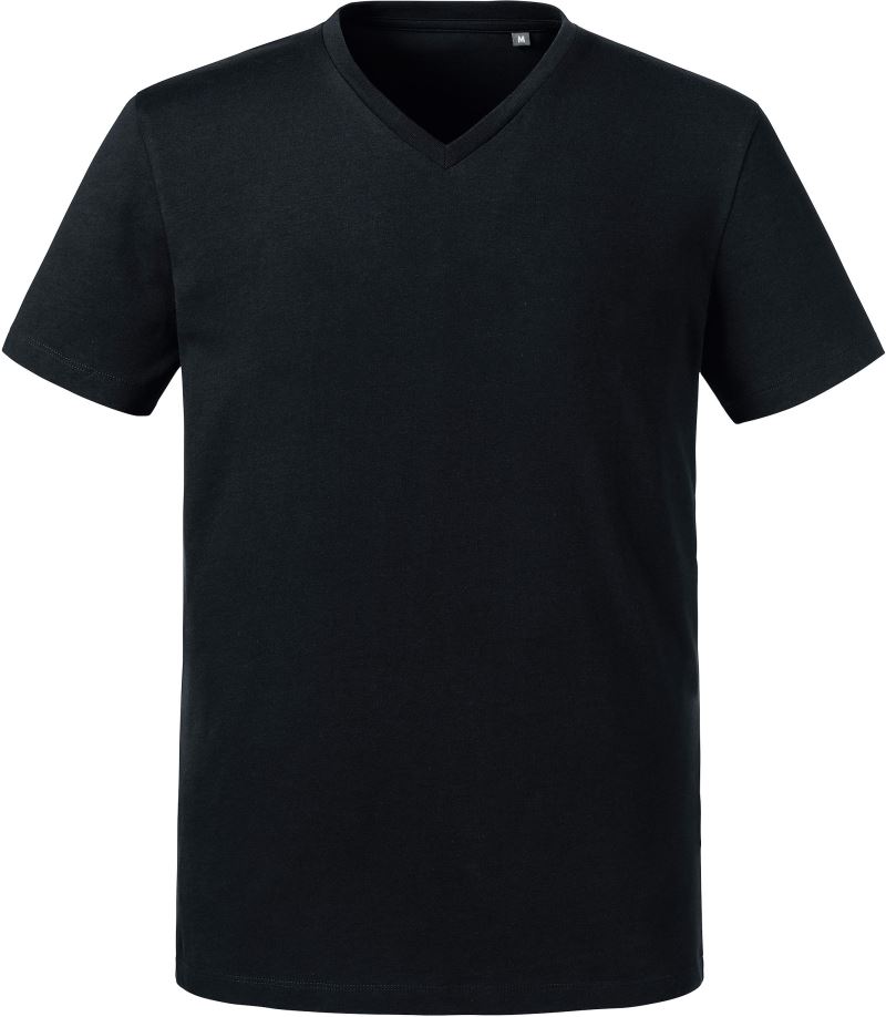 Herren Bio V-Ausschnitt T-Shirt Russell | 103M