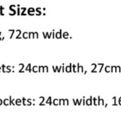 Denim Latzschürze Premier | PR 126 Grössentabelle Denim Latzschürze Premier | PR 126 Grössentabelle