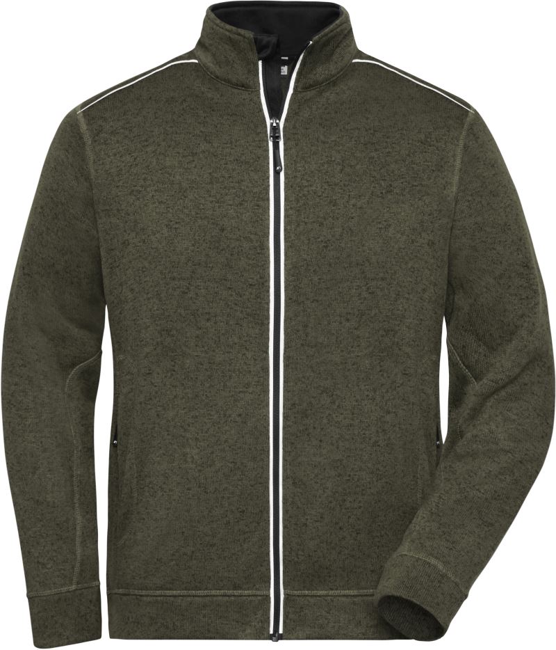 Herren Workwear Strickfleece Jacke - Solid Daiber | JN 898