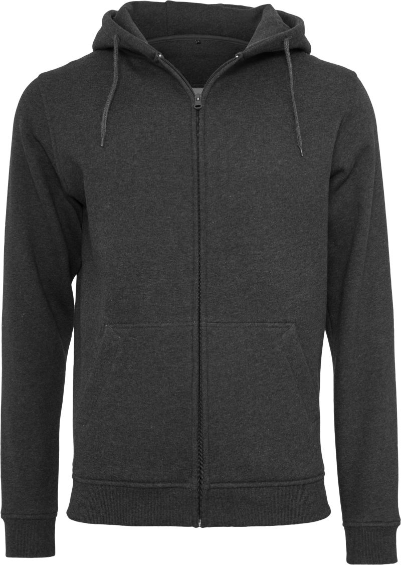 Schwere Kapuzen Sweatjacke Build your Brand | BY 012