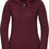 Damen Melange Kapuzen Sweatjacke "Authentic " Russell | 263F Damen Melange Kapuzen Sweatjacke "Authentic " Russell | 263F