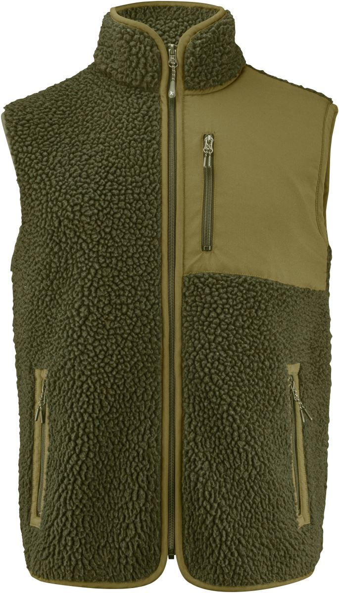 Herren Sherpa Fleece Weste "Two-Tone" James Harvest | Kingsley Fleece Vest Men