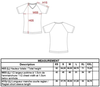 Damen V-Ausschnitt Sport Shirt Kariban ProAct | PA 477 Grössentabelle Damen V-Ausschnitt Sport Shirt Kariban ProAct | PA 477 Grössentabelle