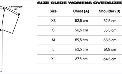 Damen Oversize T-Shirt "Contemporary" True Blanks | Womens Oversized Tee Grössentabelle Damen Oversize T-Shirt "Contemporary" True Blanks | Womens Oversized Tee Grössentabelle