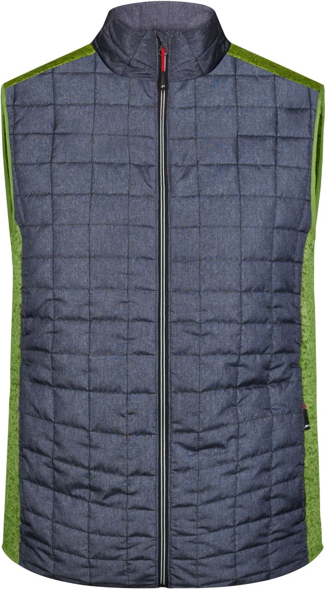 Herren Hybrid Strickfleece Gilet Daiber | JN 740 Herren Hybrid Strickfleece Gilet Daiber | JN 740