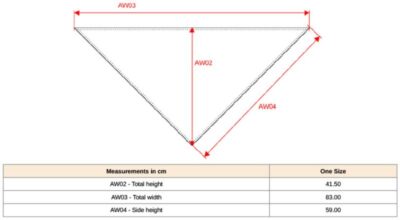 Bandana "Fiesta" Kariban K-Up | KP 064 Grössentabelle